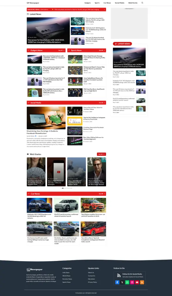 GP Jobs – Sarkari Job Website Templates For GeneratePress